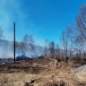 В Анивском районе потушили пожар вблизи частных домов