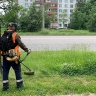 Работы по окосу травы в Великом Новгороде ведутся в постоянном режиме
