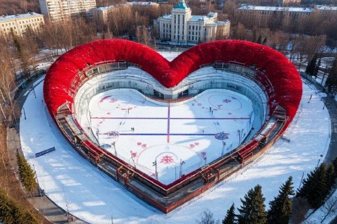 В российском городе намерены создать самый большой «сердечный» каток в мире