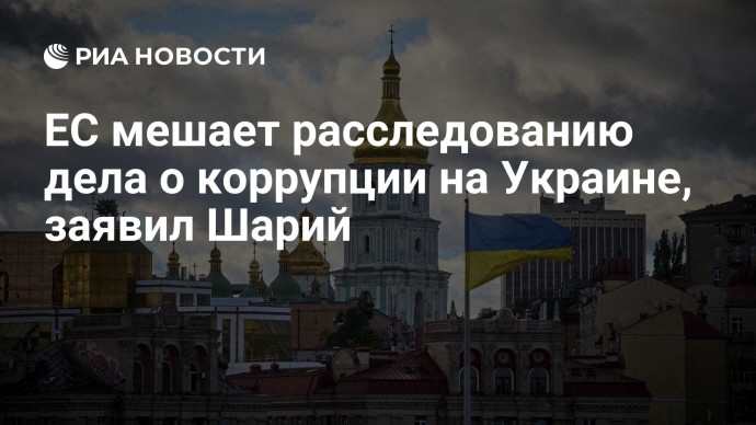 ЕС мешает расследованию дела о коррупции на Украине, заявил Шарий