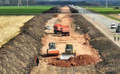 Участок трассы Уфа — Оренбург возле Стерлитамака начали расширять до четырех полос