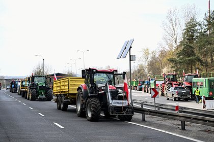В Польше фермеры заблокировали КПП на границе с Украиной
