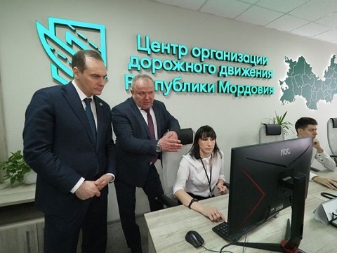 Глава Мордовии осмотрел «Центр организации дорожного движения»