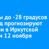 Морозы до -28 градусов и гололед прогнозируют местами в Иркутской области 12 ноября