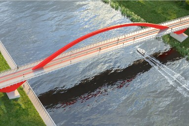 Мэр Москвы: В Мневниковской пойме строится второй пешеходный мост