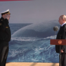 Путин принял участие в церемонии поднятия флага над атомным подводным ракетоносцем «Князь Пожарский»