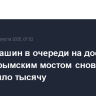 Число машин в очереди на досмотр перед Крымским мостом снова превысило тысячу