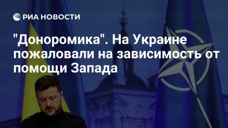 "Доноромика". На Украине пожаловали на зависимость от помощи Запада