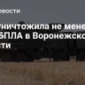 ПВО уничтожила не менее пяти БПЛА в  Воронежской области