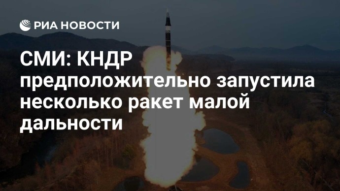 СМИ: КНДР предположительно запустила несколько ракет малой дальности