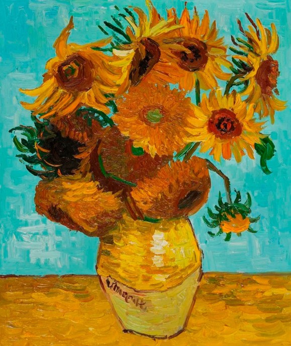 Диалог с Ван Гогом: букет подсолнухов