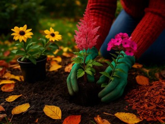 Подзимняя посадка ускоряет весеннее цветение многолетников