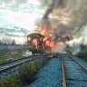 В Башкирии загорелся железнодорожный вагон