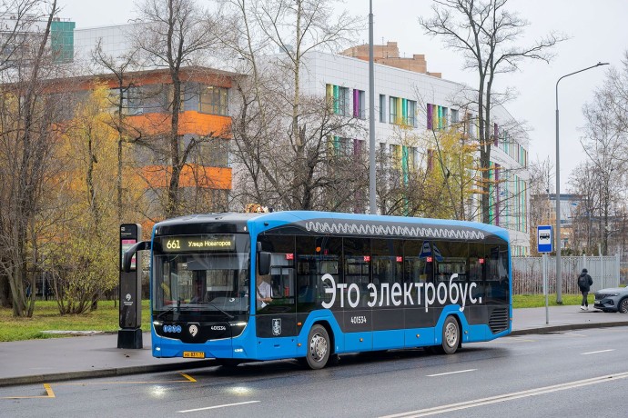 Новая разворотная площадка для электробусов заработала рядом с кластером «Ломоносов»