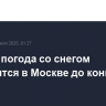 Зимняя погода со снегом сохранится в Москве до конца недели