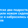 В Иркутске два подростка повредили ножом сиденья в автобусе и набросились на водителя