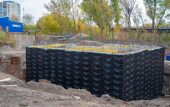 В Курске продолжается строительство канализационной насосной станции на Элеваторном проезде