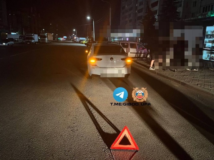 В Уфе мужчина попал под колёса иномарки