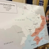 Зеленский и карта Украины в Белом доме
