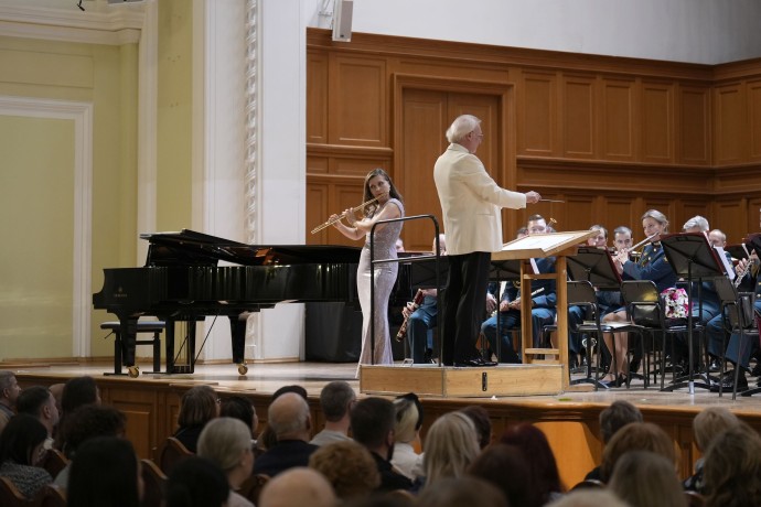 В Московской консерватории выступил оркестр Военного университета Минобороны России