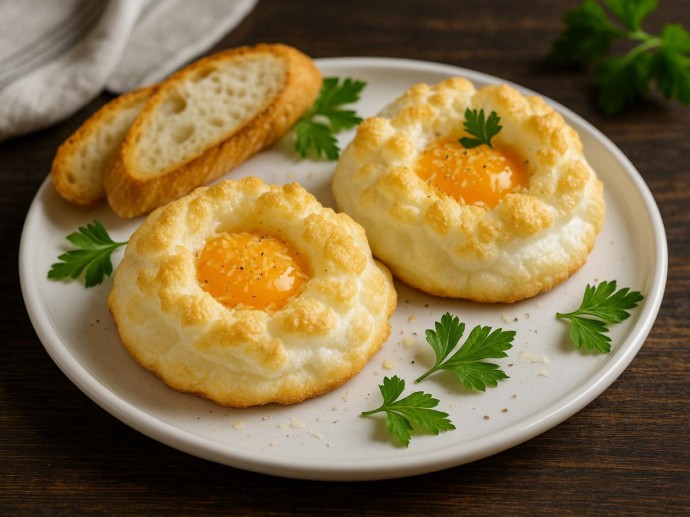 Французы называют это блюдо облаками на тарелке — завтрак, который готовится за 10 минут