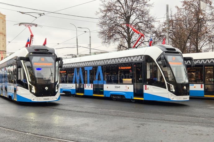 Собянин: В Москве запустили первый трамвайный диаметр Т1 Собянин: В Москве запустили первый трамвайный диаметр Т1
