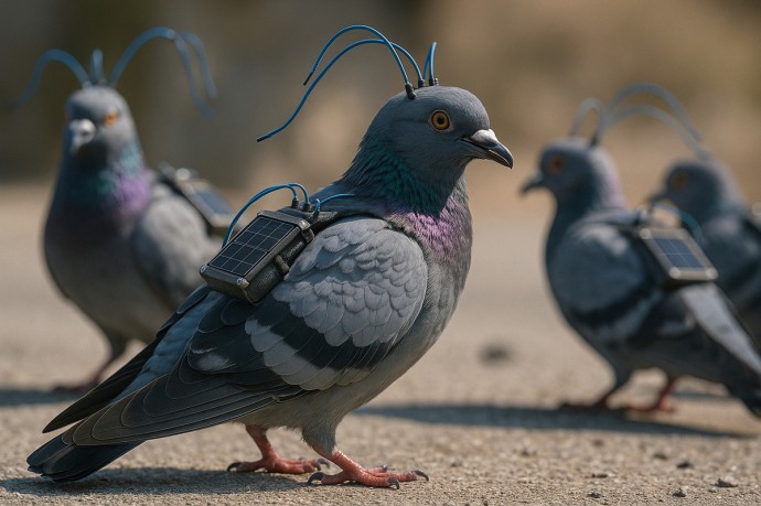 Будущее уже наступило: российская компания разработала голубей-биодронов