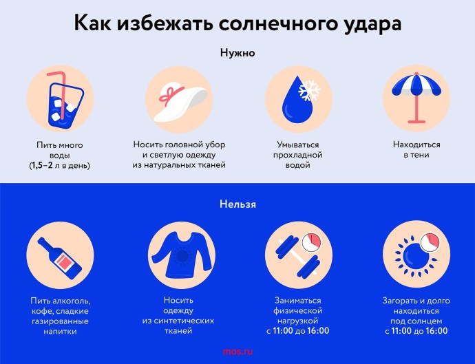 Как избежать солнечного удара