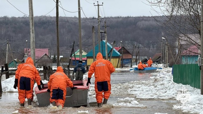В Архангельском районе Башкирии взорвали лёд