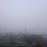 Густой туман опустился на Благовещенск