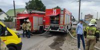 В Астраханской области сгорели четыре хозпостройки