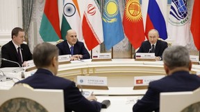 Встреча Президента России Владимира Путина с главами делегаций – участниками заседания Совета глав правительств государств – членов Шанхайской организации сотрудничества