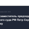 Первый заместитель председателя Верховного суда РФ Петр Серков ушел в отставку