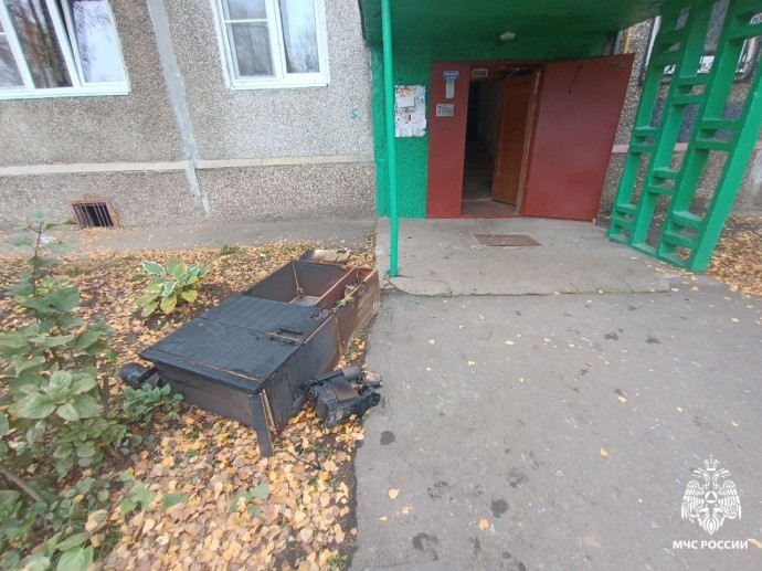 В Ярославле из пожара спасли семью с тремя детьми