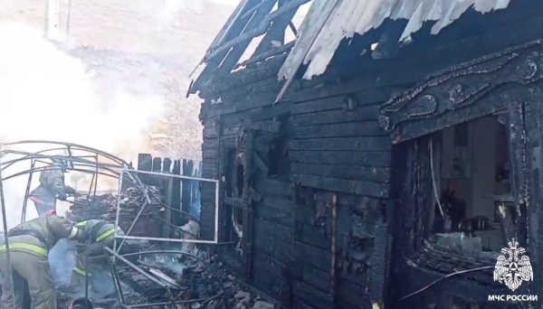 Два дома сгорели в Улан-Удэ