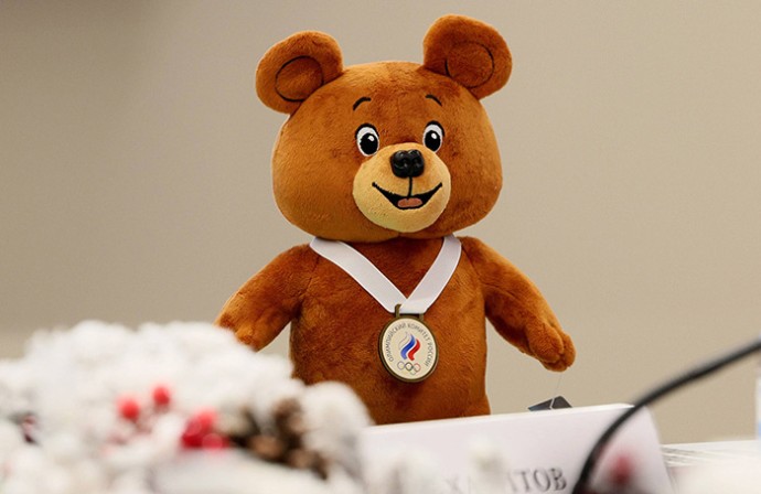 Дегтярев презентовал талисман сборной России Дегтярев презентовал талисман сборной России