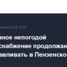 Нарушенное непогодой электроснабжение продолжают восстанавливать в Пензенской области