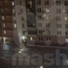 Первые минуты после попадания дрона ВСУ в многоэтажку под Москвой попали на видео