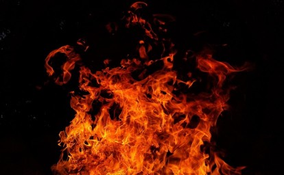 В селе Пятиречье произошёл пожар в гараже