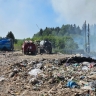 В Сунском районе загорелся мусорный полигон