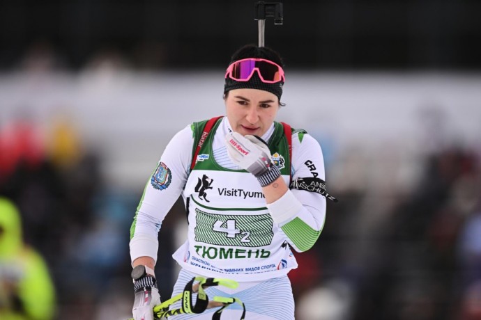 Каплина выиграла гонку преследования на чемпионате России по биатлону