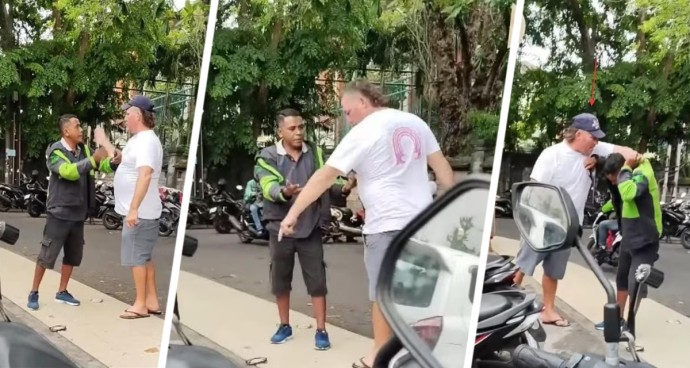 Ты кто такой? Давай, до свидания: турист на Бали сорвал кепку с водителя и устроил с ним драку Ты кто такой? Давай, до свидания: турист на Бали сорвал кепку с водителя и устроил с ним драку