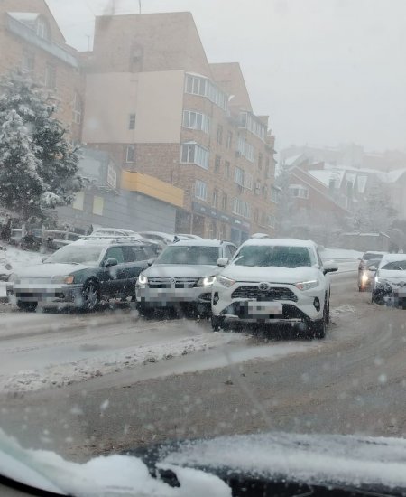 Уфа встала в 7-балльных пробках