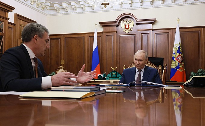Встреча с губернатором Амурской области Василием Орловым