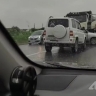 "Происходит что-то непонятное": автомобили скопились на месте ДТП в Южно-Сахалинске