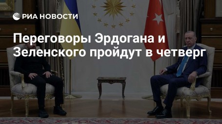 Переговоры Эрдогана и Зеленского пройдут в четверг