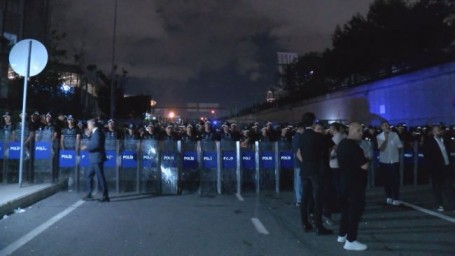 Уличные протесты начались в Стамбуле