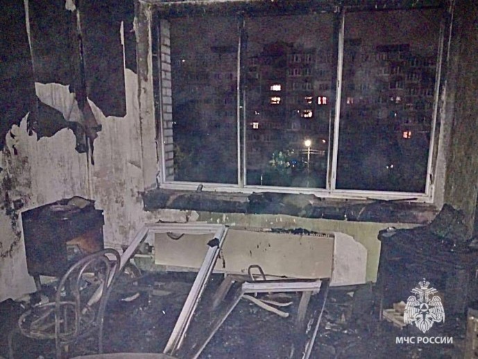 На пожаре в Туле погиб мужчина
