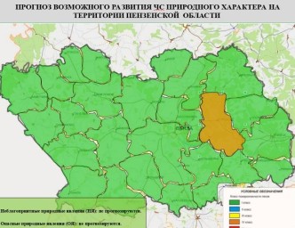 В одном из районов Пензенской области прогнозируется 4-й класс пожарной опасности
