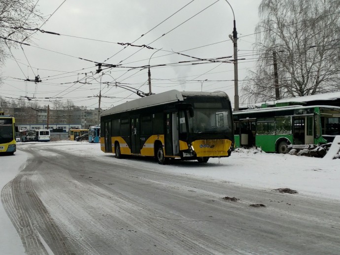 Автопарк Рыбинска пополнился тремя новыми троллейбусами